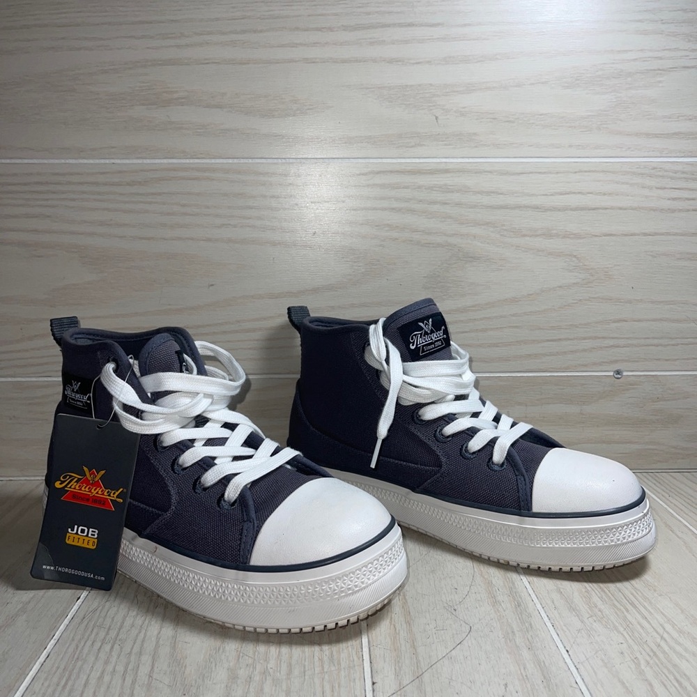 Thorogood Mid-Height Warehouse Won Work Shoes Gray Men's M8/W10 Wide NWT No Box